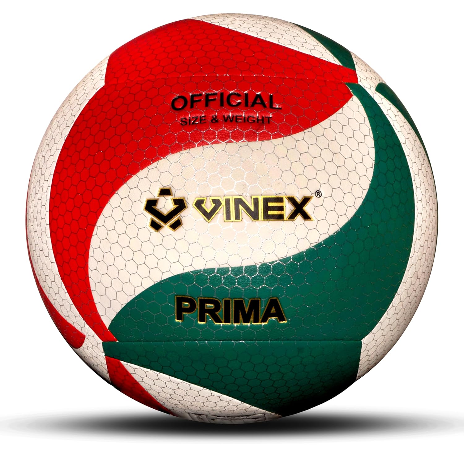 Vinex Volleyball Prima Size 5 – Professional Match Ball, PU Honeycomb ...