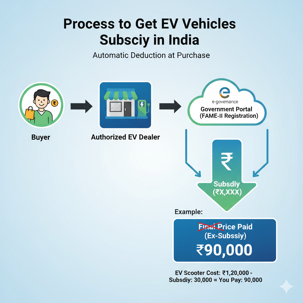 Process to Get EV Vehicles Subsidy in India