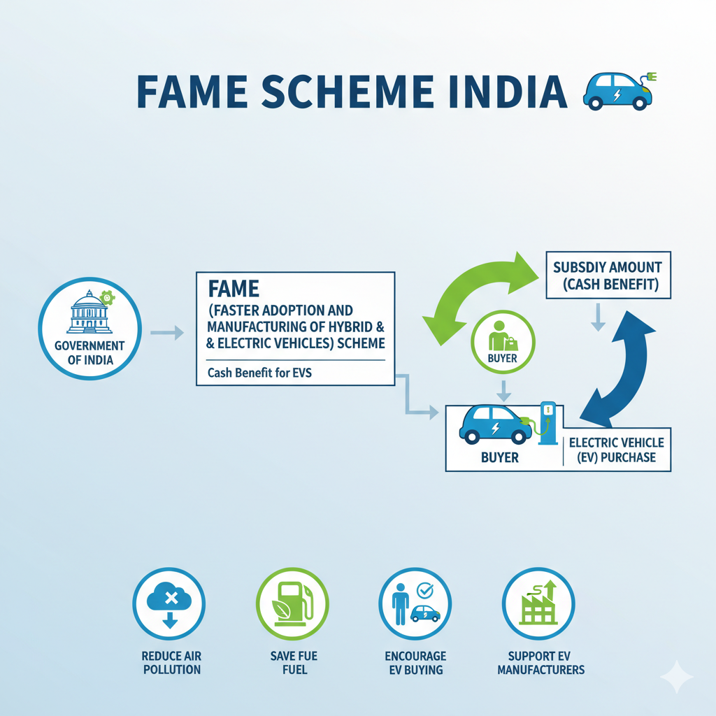 FAME Scheme EV Vehicles Subsidy in India